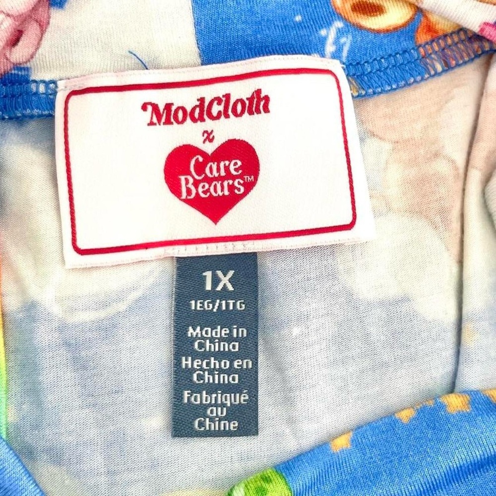 Modcloth Blue Care Bears Print Top - Picture 4 of 6